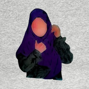 Hijabi - Muslimah - Hijab Hand drawn - Hijab Girl T-Shirt